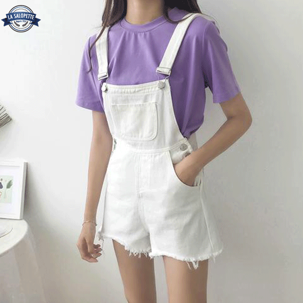 Short Overalls Snow White Woman