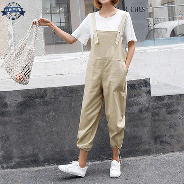 Vintage Overalls Woman Streetwear