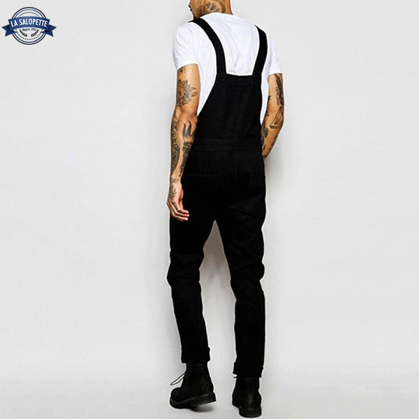 Classic Overalls Black in Turbo Jeans