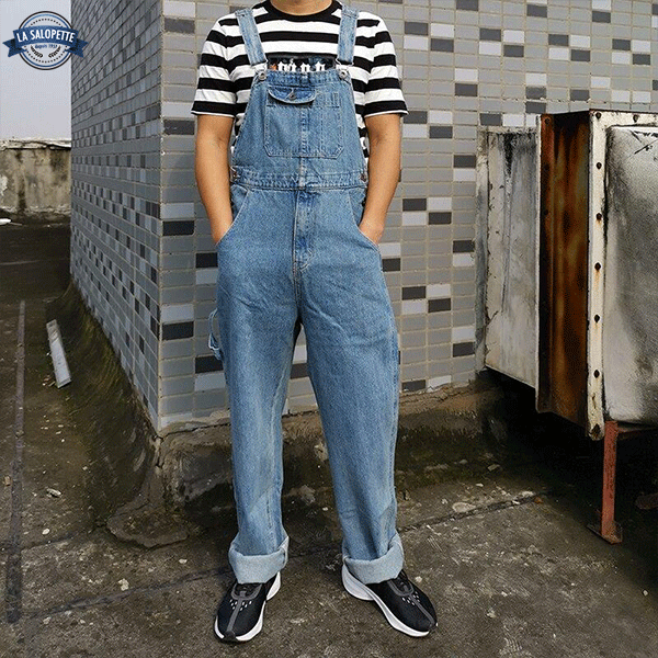 Denim Overalls Kobe Man with Hem