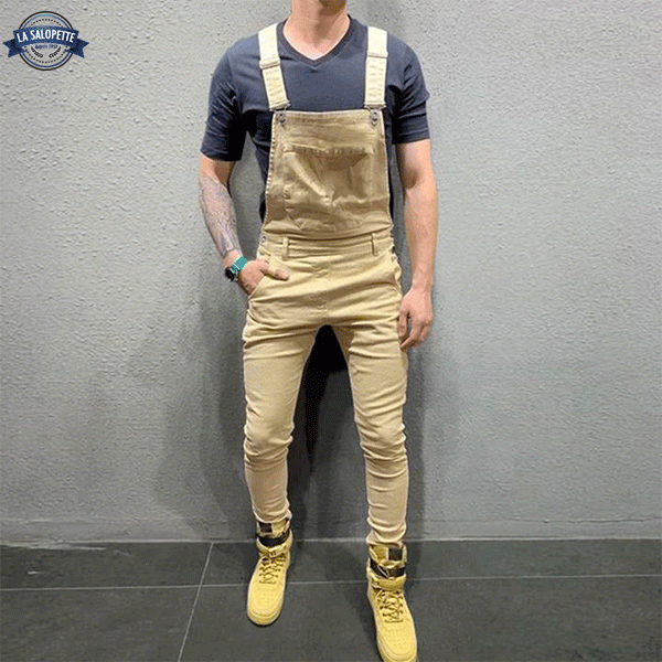 Denim Overalls Beige Columbia