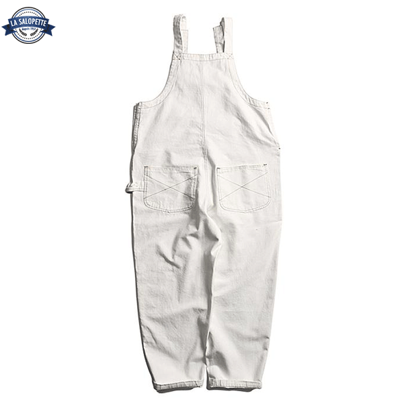 Salopette Jean Blanc Masculine