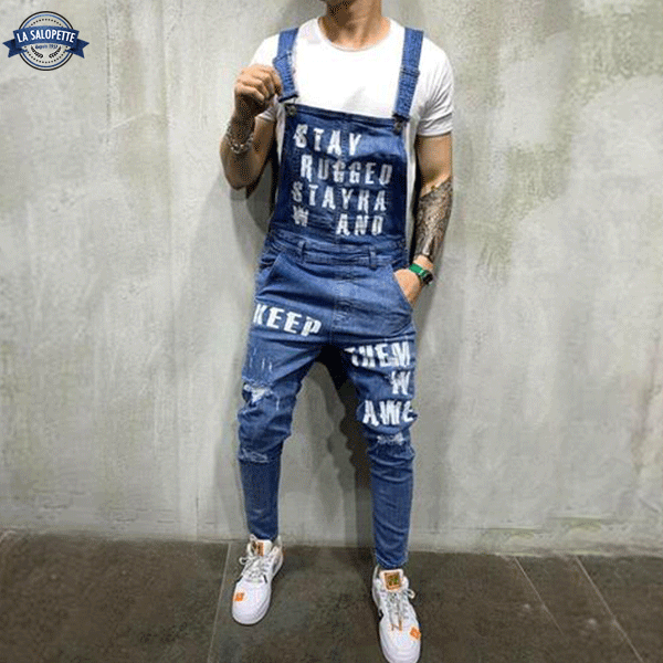 Denim Overalls Light Blue Man Cidibe®