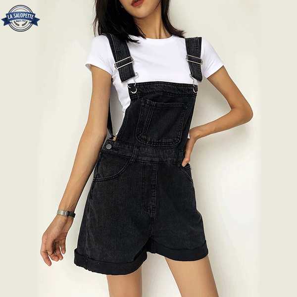 Short Overalls Black Ebony