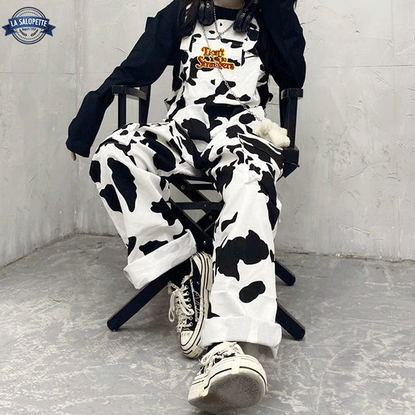 Vintage Overalls Cow