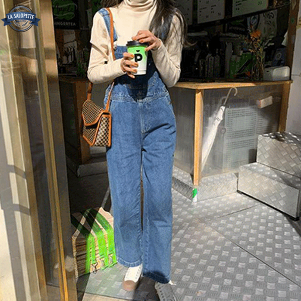Denim Overalls Blue Denim Milano