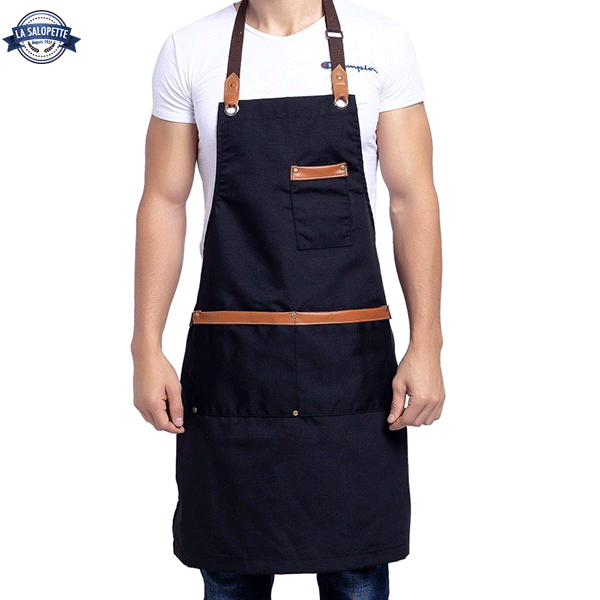 Dorian Black Cooking Apron